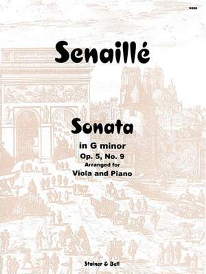 Senaille: Sonata in G minor. Op. 5 No. 9 arranged by Max Morgan for Viola and Piano