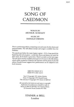 Swann: The Song of Caedmon. Chorus Part