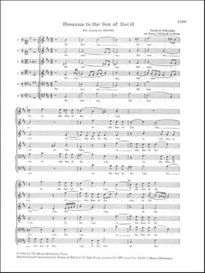 Weelkes: Hosanna to the Son of David
