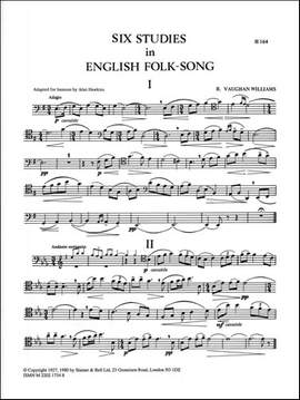 Vaughan Williams: Six Studies in English Folk Song. Bassoon part