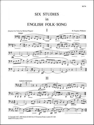 Vaughan Williams: Six Studies in English Folk Song. Tuba part