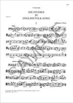 Vaughan Williams: Six Studies in English Folk Song. Cello part Product Image