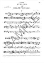 Vaughan Williams: Six Studies in English Folk Song. Viola part Product Image