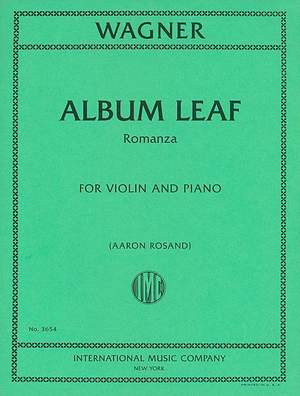 Wagner, R: Album Leaf