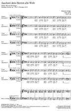 Schütz: Jauchzet dem Herren, alle Welt (SWV 36 (op. 2 no. 15); G-Dur) Product Image