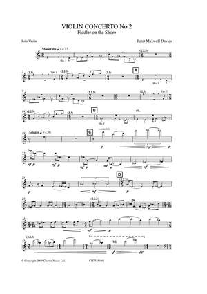 Peter Maxwell Davies: Violin Concerto No.2 (Solo Violin Part)