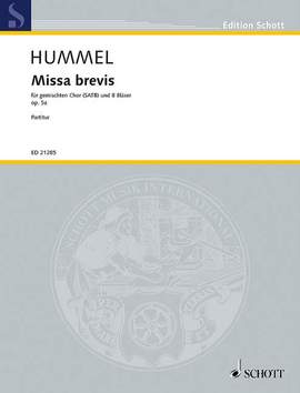 Hummel, B: Missa brevis op. 5a