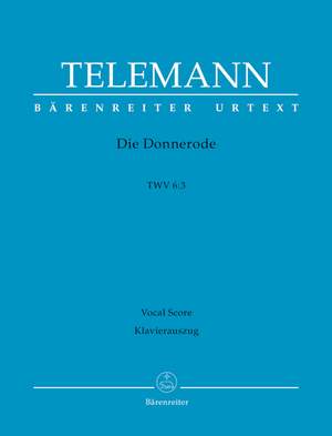 Telemann, G: Die Donnerode (TVWV 6: 3) (G) (Urtext)