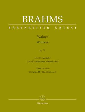 Brahms, J: Waltzes, Op.39 (Easy Edition) (Urtext)