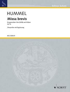 Hummel, B: Missa brevis op. 5 a