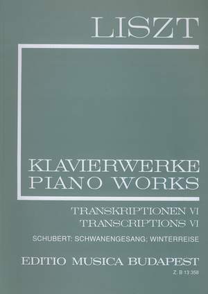 Liszt: Transcriptions VI (Schubert Lieder) (paperback)