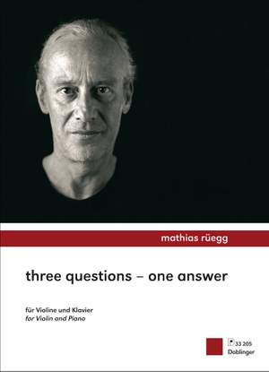 Mathias Rüegg: Three questions - one answer