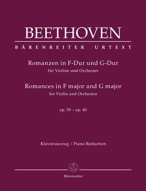 Beethoven: Romances for Violin and Orchestra, Op.50 and Op.40 (Urtext)