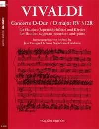 Vivaldi, Antonio: Concerto in D RV312 for recorder & piano