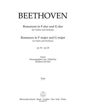 Beethoven: Romances for Violin and Orchestra, Op.50 and Op.40 (Urtext)