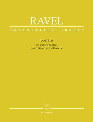 Ravel, M: Sonata in Four Parts for Violin and Violoncello