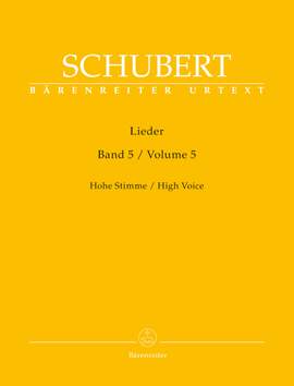 Schubert: Lieder Volume 5 High Voice (Urtext)