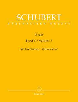 Schubert: Lieder Volume 5 Medium Voice (Urtext)