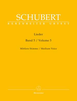 Schubert: Lieder Volume 5 Medium Voice (Urtext)