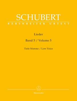 Schubert: Lieder Volume 5 Low Voice (Urtext)