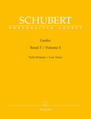 Schubert: Lieder Volume 5 Low Voice (Urtext)