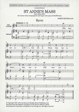 MacMillan, J: St Anne's Mass