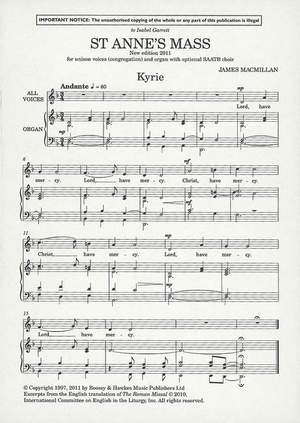 MacMillan, J: St Anne's Mass