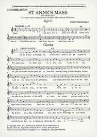 MacMillan, J: St Anne's Mass