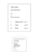 Anders Koppel: Piano Quintet Product Image