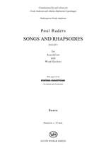 Poul Ruders: Songs and Rhapsodies Product Image