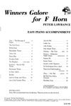 Lawrance: Winners Galore F Horn Piano Accompaniment