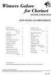 Lawrance: Winners Galore for Clarinet Piano Accompaniment