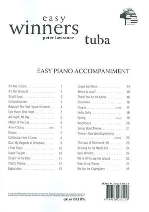 Lawrance: Easy Winners Eb Bass/Tuba Piano Accompaniment