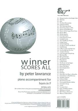 Winner Scores All Piano Accompaniment for Horn in F