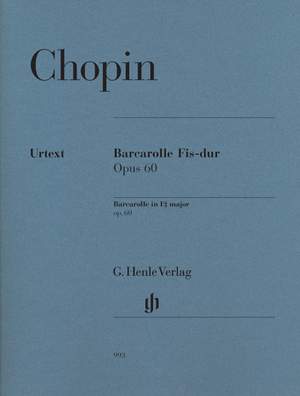 Chopin, F: Barcarolle op. 60
