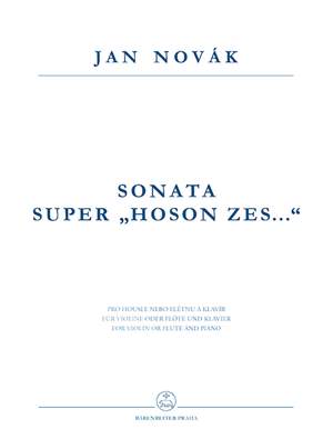 Novak, J: Sonata Super Hoson Zes.