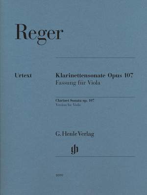 Reger: Clarinet Sonata op. 107