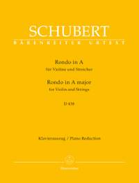 Schubert, F: Rondo in A (D.438) for Violin and Strings (Urtext)