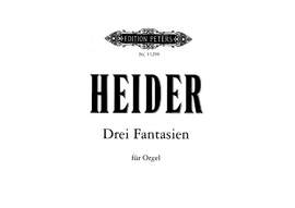 Heider, W: 3 Fantasien für Orgel
