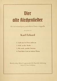 Erhard: Erhard, 4 alte Kirchenlieder