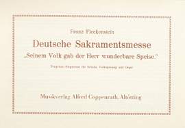 Fleckenstein: Deutsche Sakramentsmesse