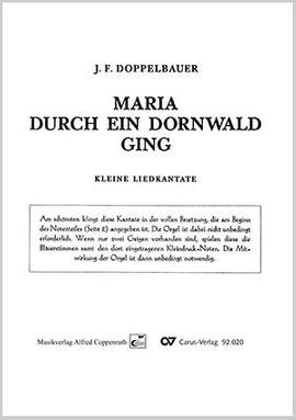 Doppelbauer: Maria durch ein Dornwald ging (gMoll)