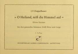 Doppelbauer: O Heiland, reiß die Himmel auf (eMoll)