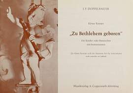 Doppelbauer: Zu Bethlehem geboren (GDur)