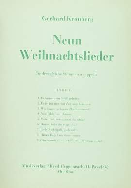 Kronberg: Neun Weihnachtslieder