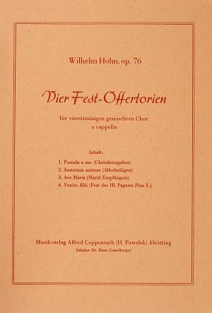 Hohn: Vier FestOffertorien