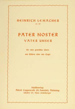 Lemacher: Pater noster (Op.128; G-Dur)