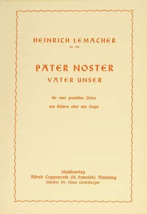Lemacher: Pater noster (Op.128; GDur)