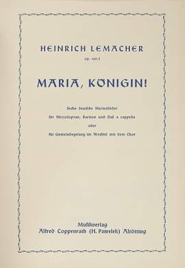 Lemacher: Sechs deutsche Marienlieder