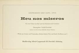 Leo: Heu nos miseros